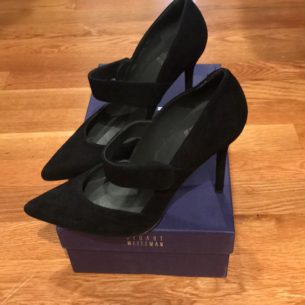 Stuart Weitzman Maryjane style suede stiletto 37